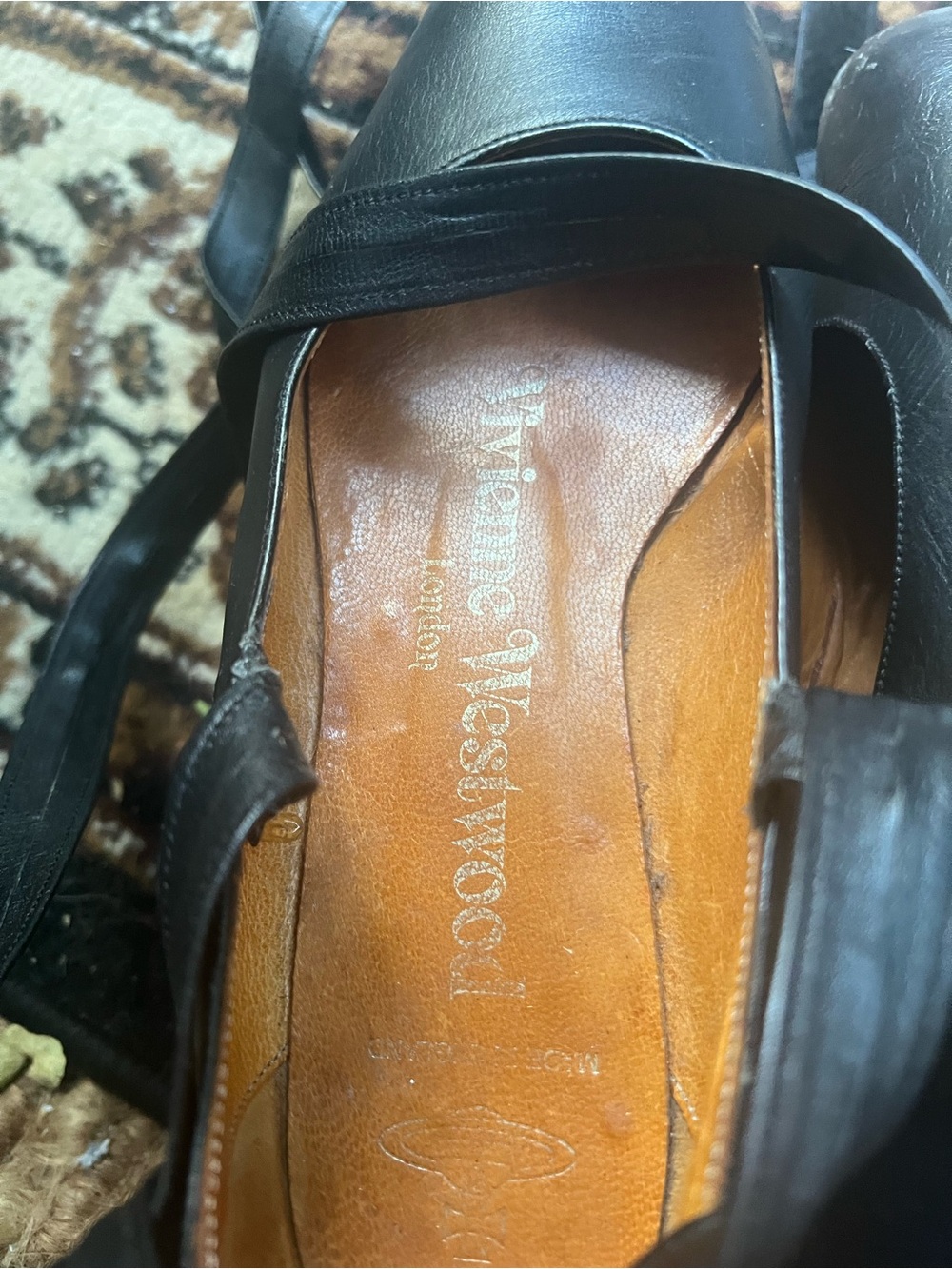 Vivienne Westwood Black Rocking Horse Platform shoes with Wooden Sole - Picture 6 of 6